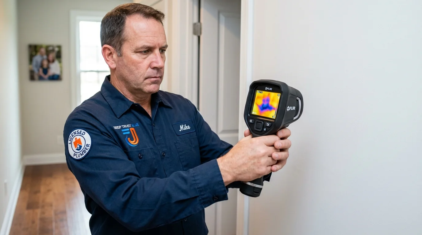 Thermal imaging leak detection by Johns Plumbing LLC in North Platte